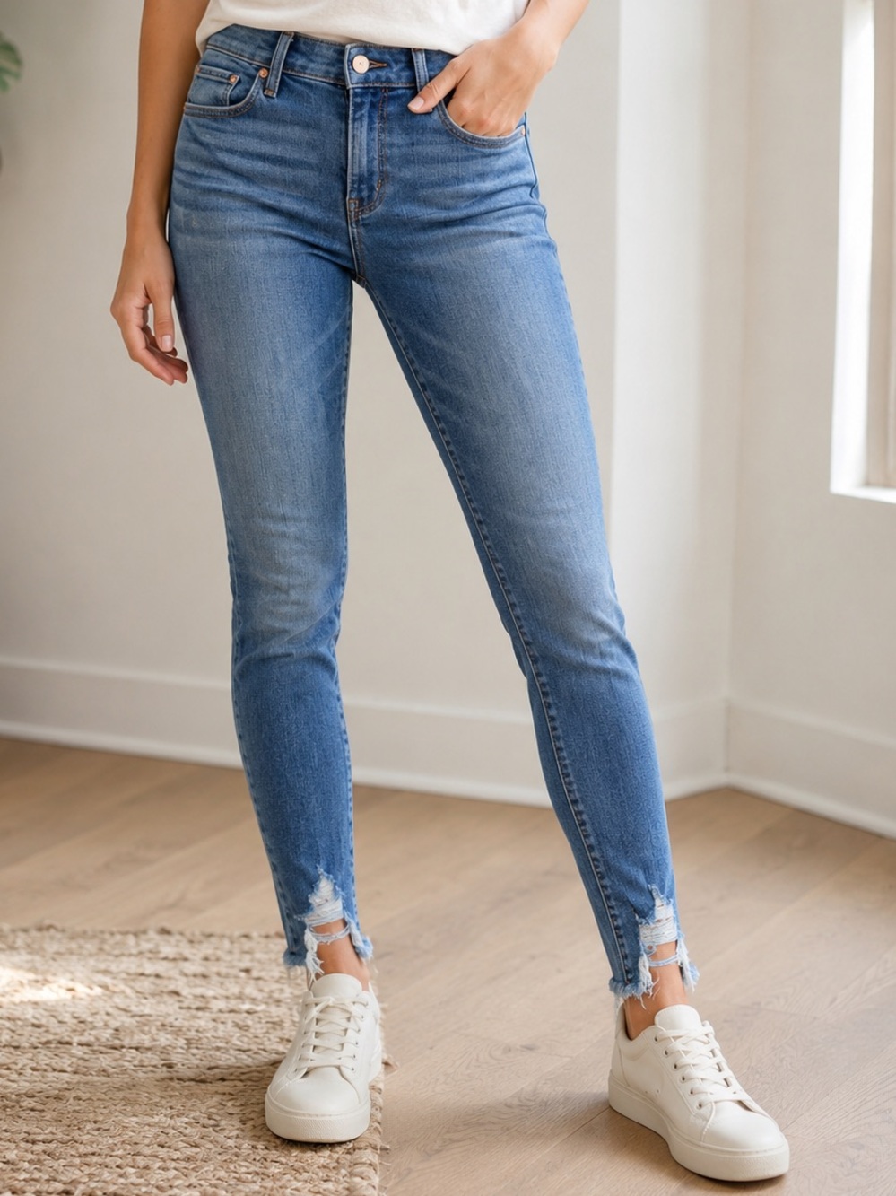 Abercrombie & Fitch Super Skinny Ankle Mid-Rise Women’s Denim Jeans Size 28/6L